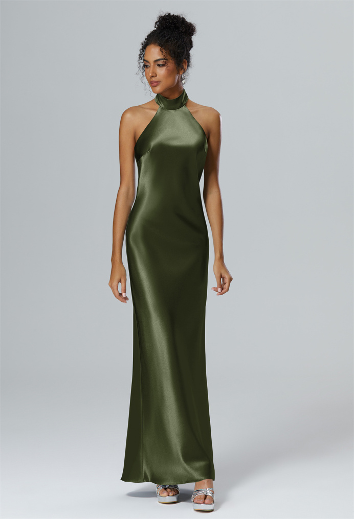AW Mugwort Green Olive  Bridesmaid Dresses